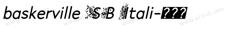 baskerville SB Itali字体转换